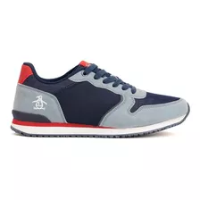 Tenis Original Penguin Style Robert Color Azul De Caballero