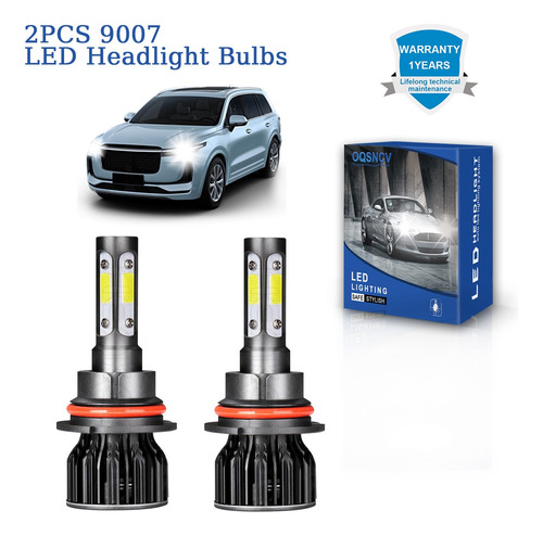 Kit Faros Led H13 4 Lados, 6000 K, Blanco, Luces Bajas Lincoln Capri