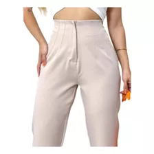 Calça Feminina Modelo Zara Em Tecido Alfaiataria Vários Core