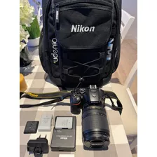  Nikon Kit D5600 + Lente 18-140mm Vr Dslr Color Negro + Kit