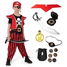 Spooktacular Creations Disfraz De Pirata Feroz De Halloween 