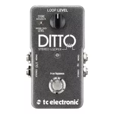 Pedal De Guitarra Tc Electronic Ditto Stereo Looper, Color Negro