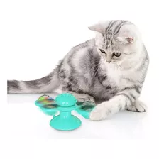 Divertido Juguete Para Gatos Molino Viento Luz Led