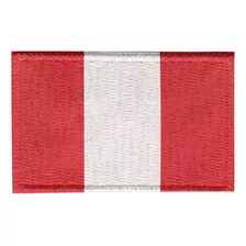 Patch Sublimado Bandeira Peru 5,5x3,5 Bordado