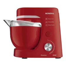  Mondial Batedeira Planetária Bp-03-r 700w 12 Velocidades Cor Vermelho 110v