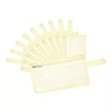 Lapicera Para Niño Estuche Lapicera Transparente (10 Piezas) Color Beige