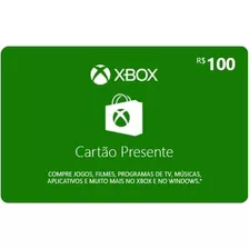 Microsoft Xbox Gift Card Xbox 100 Cartão Xbox R$100