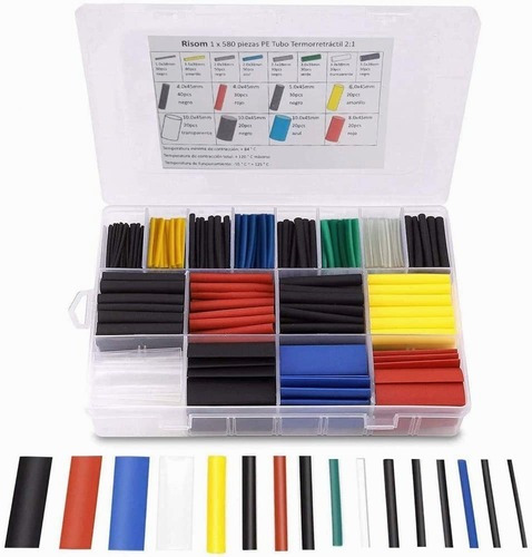 508 Pcs Tubo Termorretráctil Surtido Variado Tubo De Pe/eva