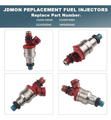 Juego De 4 Inyectores De Combustible Jdmon Compatible Con Foto 3