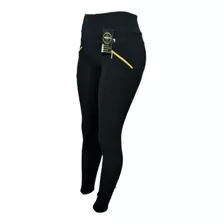 Legging Montaria Gorgurão C/ Bolsos E Zíperes Alta Qualidade