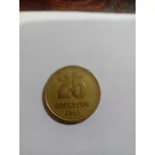 Moneda Antigua De 25 Centavos De Bronce 1993