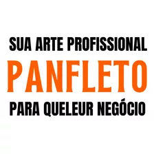 Panfleto Arte Final Fazer Criação De Panfleto Profissional