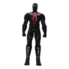 Boneco Do Homem Aranha Black Brinquedo Plástico Super Herói