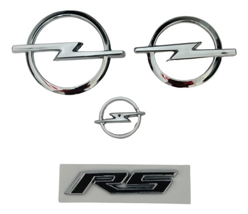 Emblemas Opel Rs Kit 4 Unidades Corsa Active Wind Foto 2