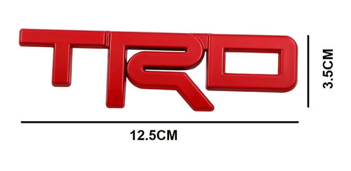 Emblema Trd Rojo Toyota Tacoma Tundra Rav-4 Corolla Foto 4