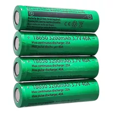 4 Baterias Recarregável 18650 3.7 - 4,2v 3200mah 
