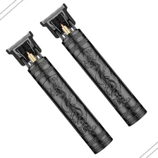 2 Kits Máquina De Cortar O Cabelo Profissional Barba Sem Fio