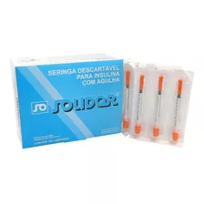 Seringa 1ml C/ Ag 13x 0,45 Solidor - Caixa 100 Unidade Capacidade Em Volume 1 Ml