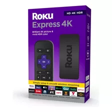 Roku Express 4k 3941 Estándar Negro Con 1gb De Memoria Ram
