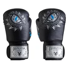 Guantes De Boxeo / Muay Thai / Kick Negro Ojos De Dragon