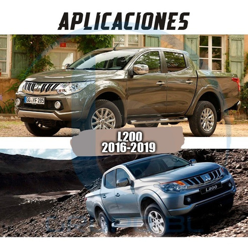 Burrera Mitsubishi L-200 2016 - 2019 Cromo Super Bronco Foto 6