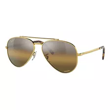 Ray Ban New Aviator Polarizados Chromance Rb3625, 9196g5, 62