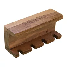 Porta Cepillos De Dientes Meraki Holder De Pared Madera