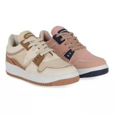 Tenis Dama Casual Hueso Y Maquillaje Duo Pack 314