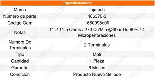 Inyector Combustible Mpfi I30 6cil 3.0l 96_99 8249073 Foto 4