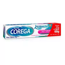 Corega Ultra 68g Sem Sabor Creme Fixador Promocao Vl-09-2022