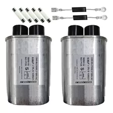 Kit 2 Capacitor Microondas 0,95uf + 2 Diodo + 5 Fusivel