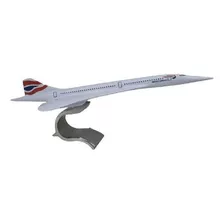 Maquete Avião Em Resina B A C Concorde British - 42 Cm