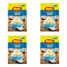 Pó Para O Preparo De Sorvete Yoki Coco Kit Com 4 X 150g