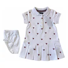 Vestido Infantil Polo Tommy Hilfiger Bebê Menina