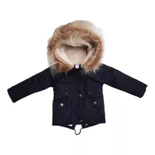 Campera Parka Bebé Forrada Corderito Suave