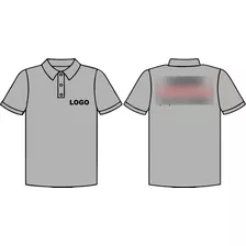 Camisa Polo Uniforme C/logotipo Empresa Silkscreen Kit 15pçs