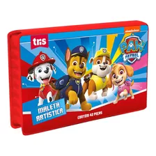 Maleta Artística Escolar Pintura Patrulha Canina Tris 42 Pcs