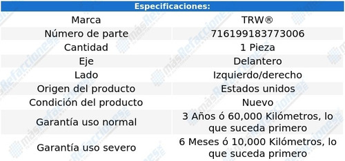 Buje Caja Direccin Izquierdo O Derecho Pontiac Fiero 88 Foto 2