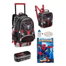 Kit Mochila Infantil Masculina Com Rodas