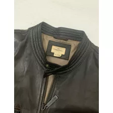 Campera De Cuero Negra Hombre - Etiqueta Negra - Impecable!