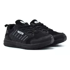 Zapatilla Deportiva Negra Cajal Hombre Rave