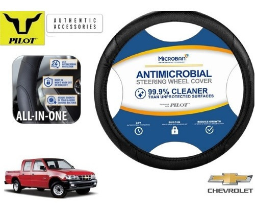 Funda Cubrevolante Negro Antimicrobial Chevrolet Luv 2001 Foto 3