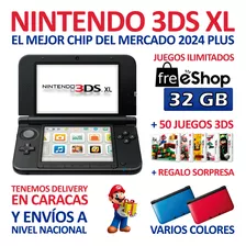 Nintendo 3ds Xl + 50 Juegos + Freeshop + Chip 2024 Full