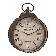 Deco 79 42555 Cuerda De Metal Reloj De Pared, 12 X 