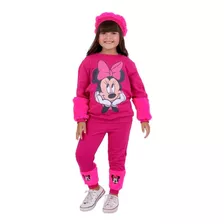 Moletom Infantil Com Boina Conjunto Mini Diva Blogueirinha