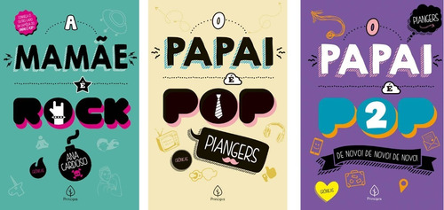 Kit Com 3 Livros: Mamãe É Rock + Papai É Pop 1 E 2