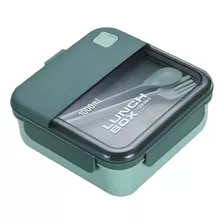 Taper Vianda Lunch Box 1000ml Cubiertos Libre Bpa Microondas