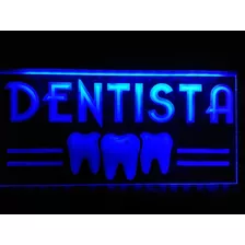 Letrero Luminoso Dentista. Sign Luminous Dentist. Dentista