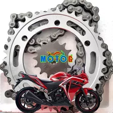 Kit Arrastre Sprocket Cadena Piñon Honda Cbr 250 R