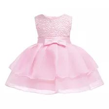 Vestido De Nina De Flores Para Bebe De 0 A 24 Meses Con Vola